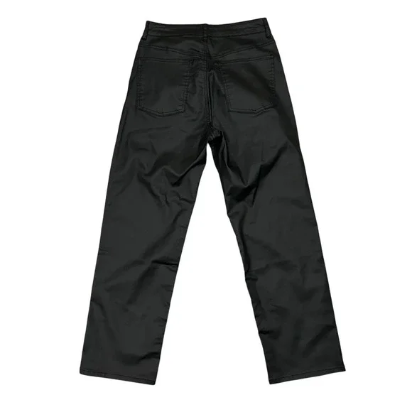 We the Free Pants Mens 30X28 Leather Pants Button Fly‎ Free People Black - Picture 3 of 9